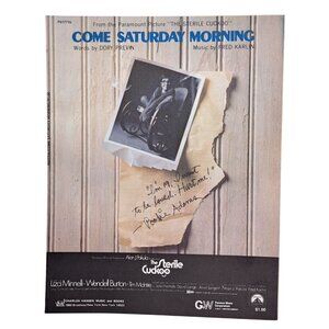 Vintage Come Saturday Morning Sheet Music The Sterile Cuckoo 1969 Liza Minnelli